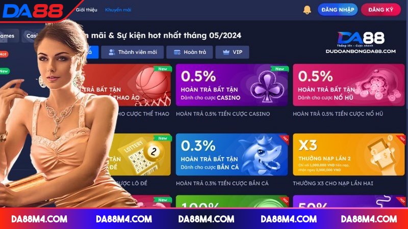 Tổng Hợp Thông Tin Mới Nhất Về Khuyến Mãi DA88 Cho Cược Thủ Anh em có thể nhận được lượt free vào khung giờ vàng