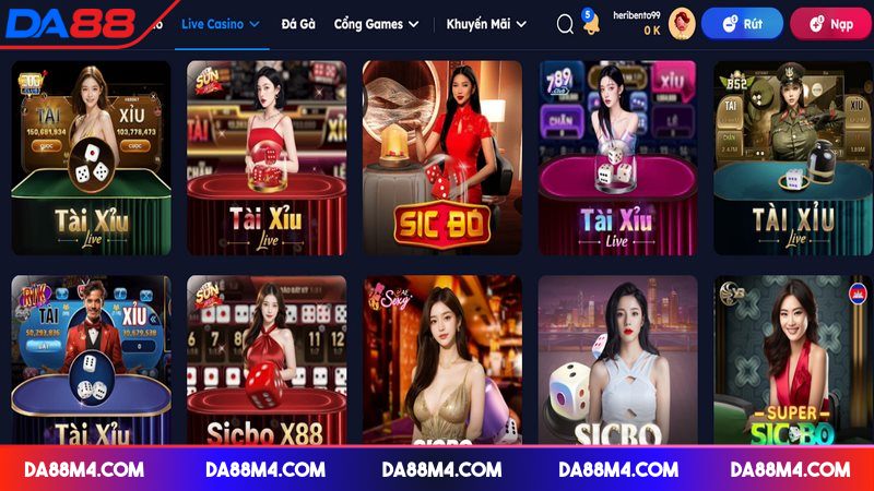 Tài xỉu với nhiều phiên bản hot